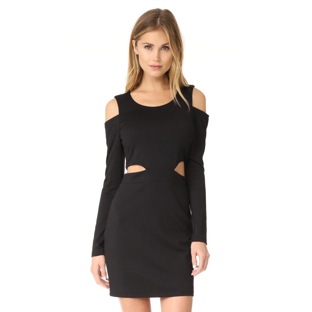 Bobi Black Cutout Dress